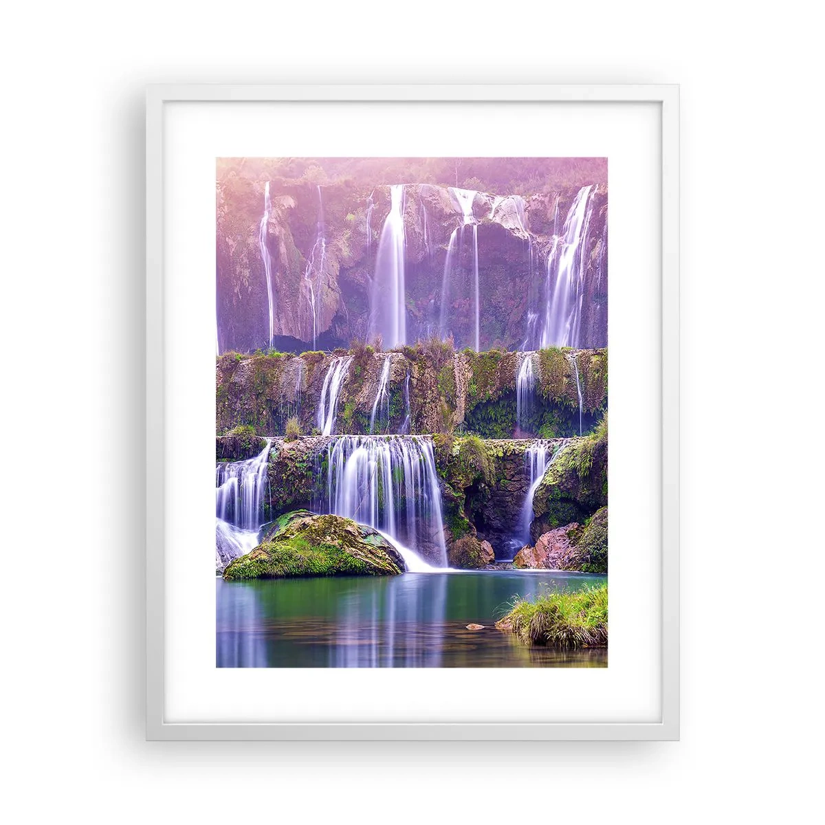 Affisch i vit ram - Trappan till himlen - 40x50 cm