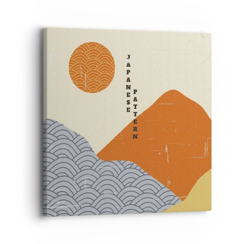 Canvastavla - Bild på duk - I den japanska andan - 30x30 cm