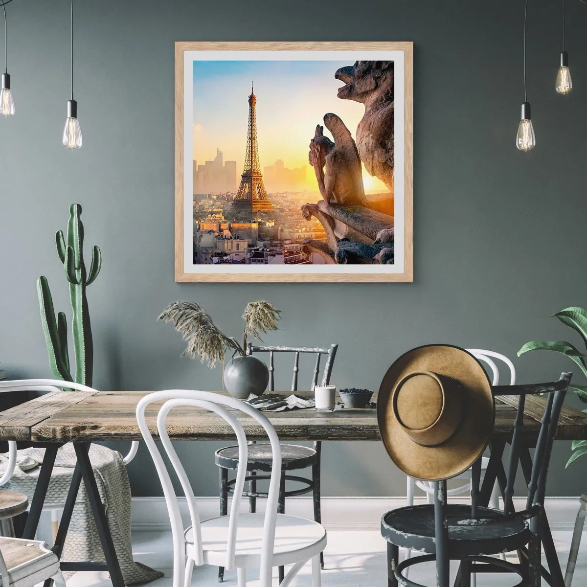 Affisch i ram av ljusek - En hel del har ändrats… - 60x60 cm