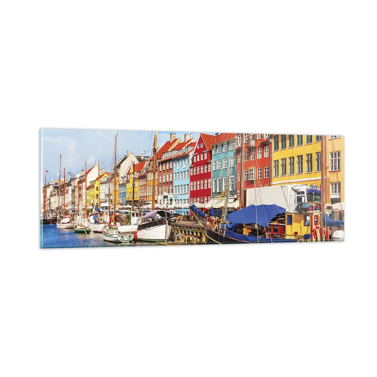 Glastavla - Bild på glas - Glad kaj - 90x30 cm