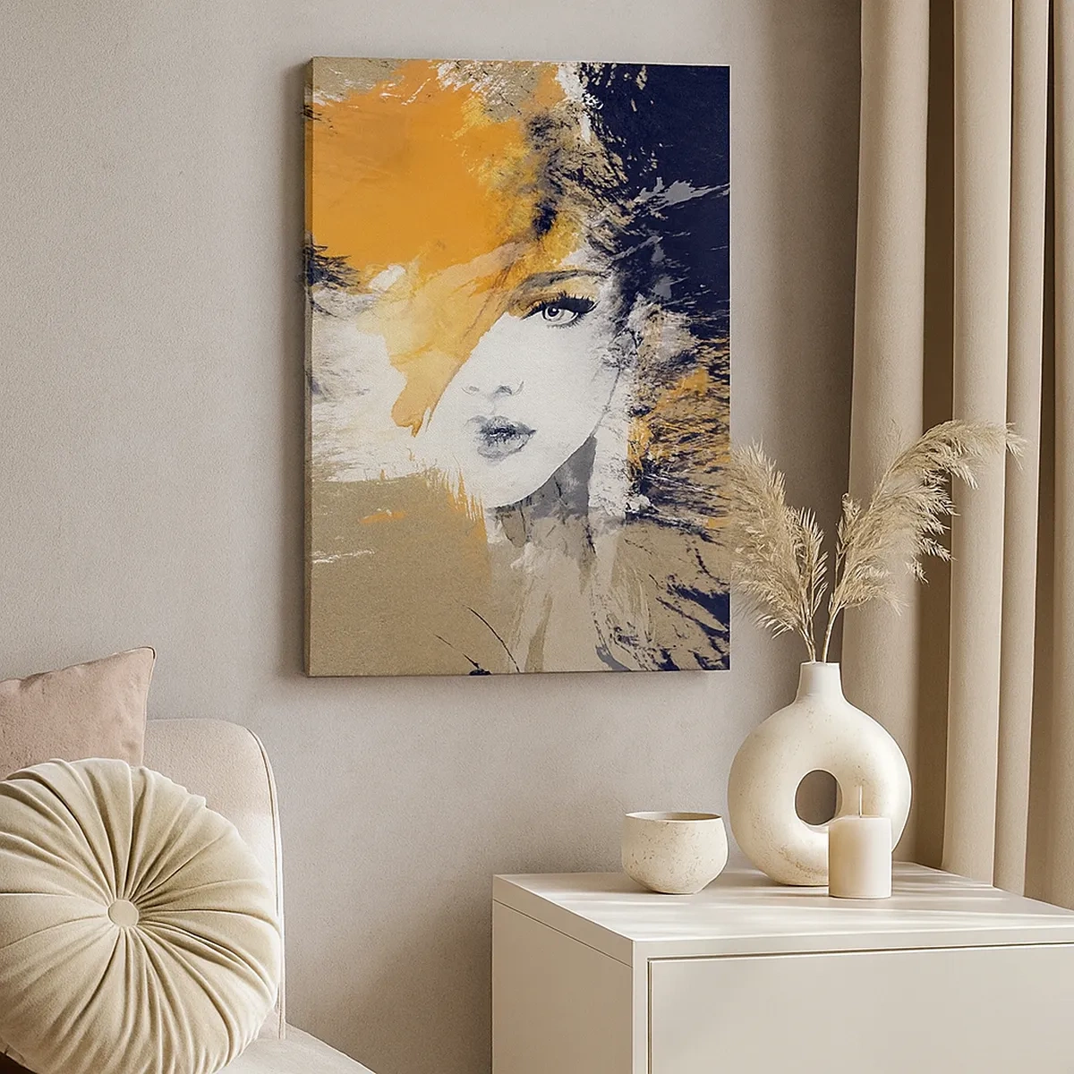 Canvastavla - Bild på duk - Och så blir det ljus - 50x70 cm