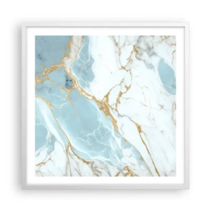 Affisch i vit ram - Stenrikedom - 60x60 cm