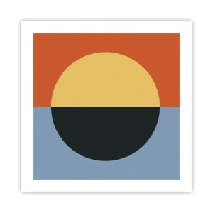 Affisch - Komposition av värme och kyla - 50x50 cm