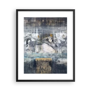 Affisch i svart ram - På is och klumpar - 40x50 cm