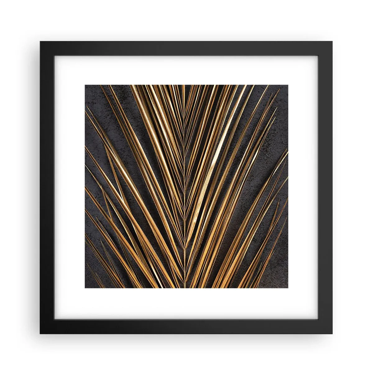Affisch i svart ram - Tropikens guld - 30x30 cm