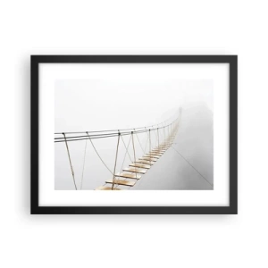 Affisch i svart ram - Vart leder den dig? - 40x30 cm