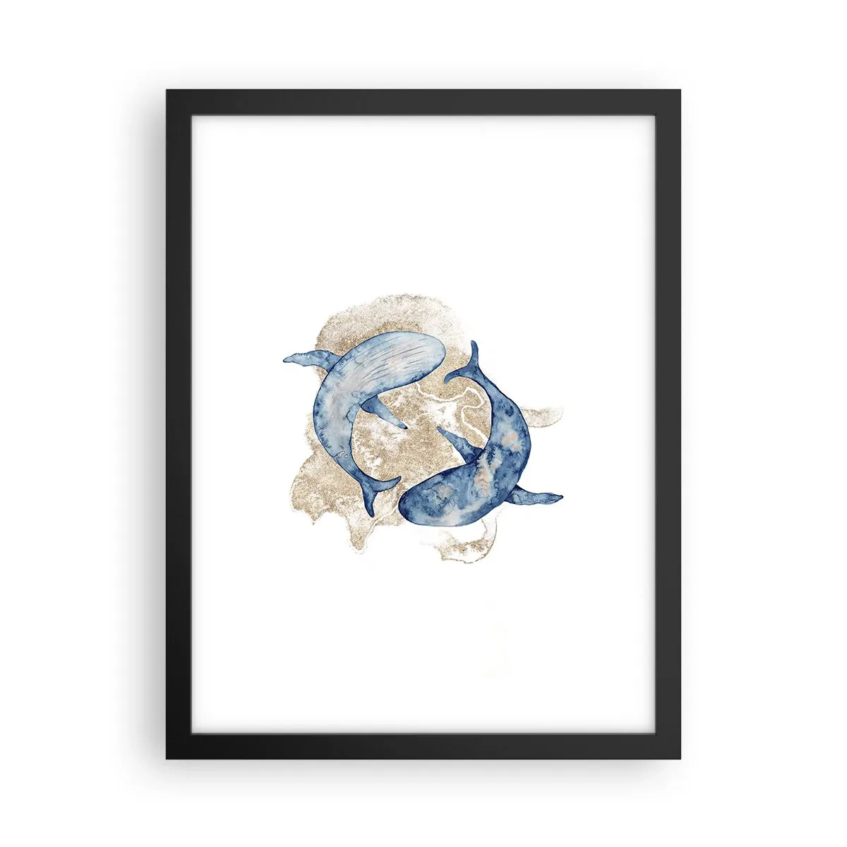 Affisch i svart ram - Vänskap eller kärlek? - 30x40 cm