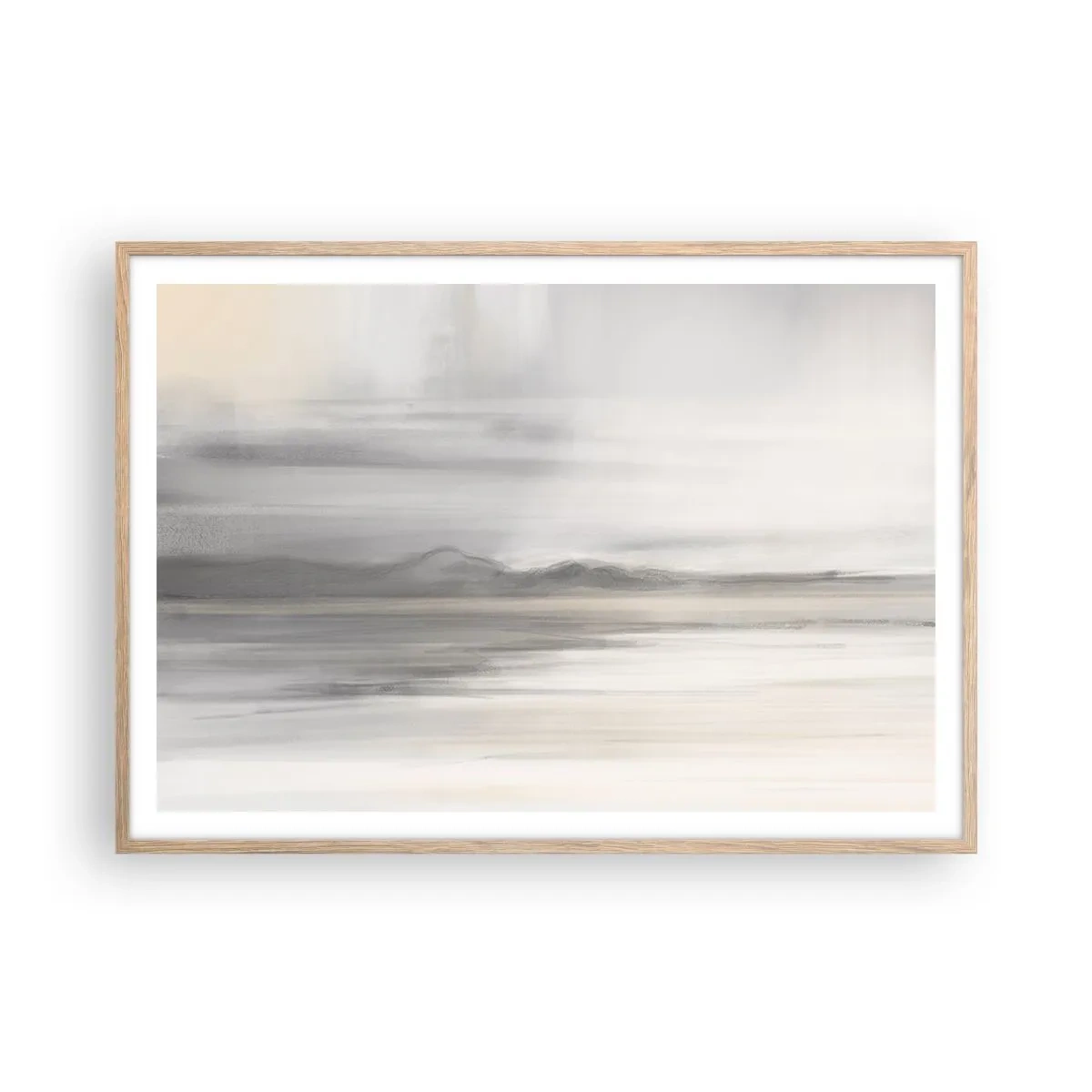 Affisch i ram av ljusek - En eftertänksam bakgrund - 100x70 cm