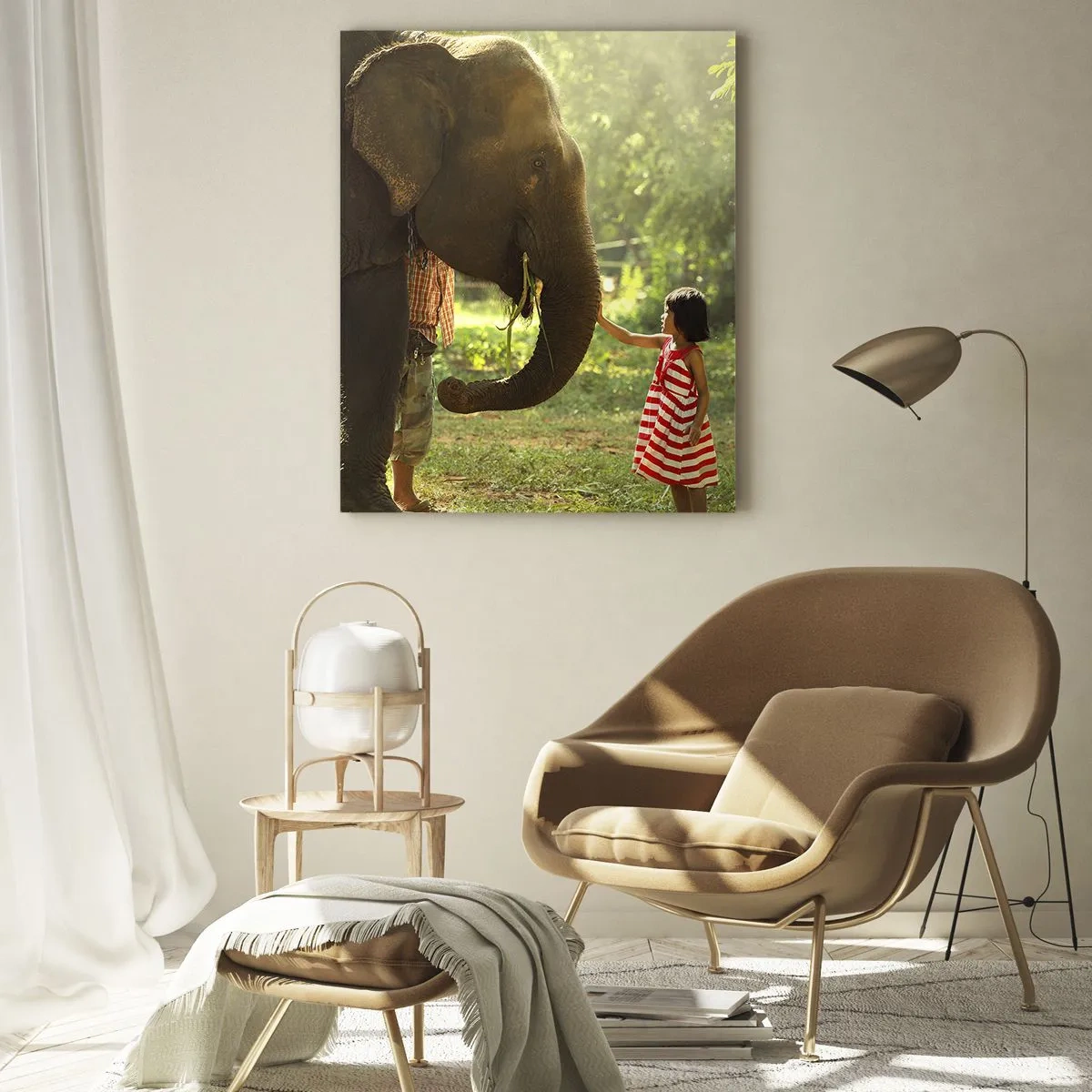 Glastavla - Bild på glas - Vänskapens styrka - 70x100 cm