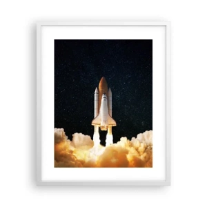 Affisch i vit ram - Ad astra! - 40x50 cm