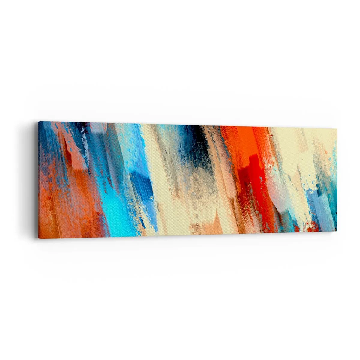 Canvastavla - Bild på duk - Färgkaskad - 90x30 cm