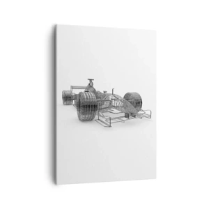 Canvastavla - Bild på duk - Perfekt konstruktion - hastighetens idé - 50x70 cm