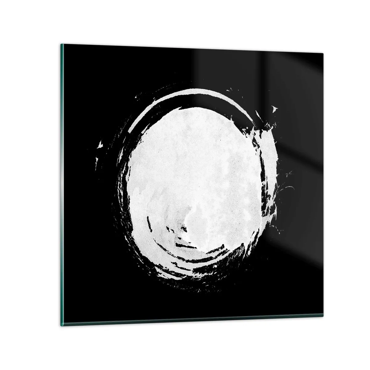 Glastavla - Bild på glas - Den goda vägen ut - 40x40 cm