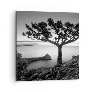 Canvastavla - Bild på duk - Ro enda fram till horisonten - 70x70 cm