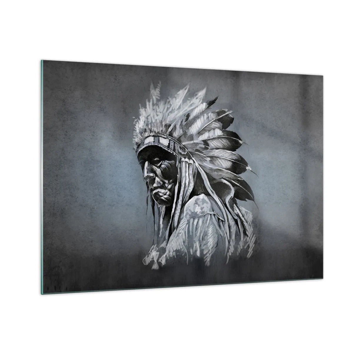 Glastavla - Bild på glas - Tillbaka till rötterna - 100x70 cm