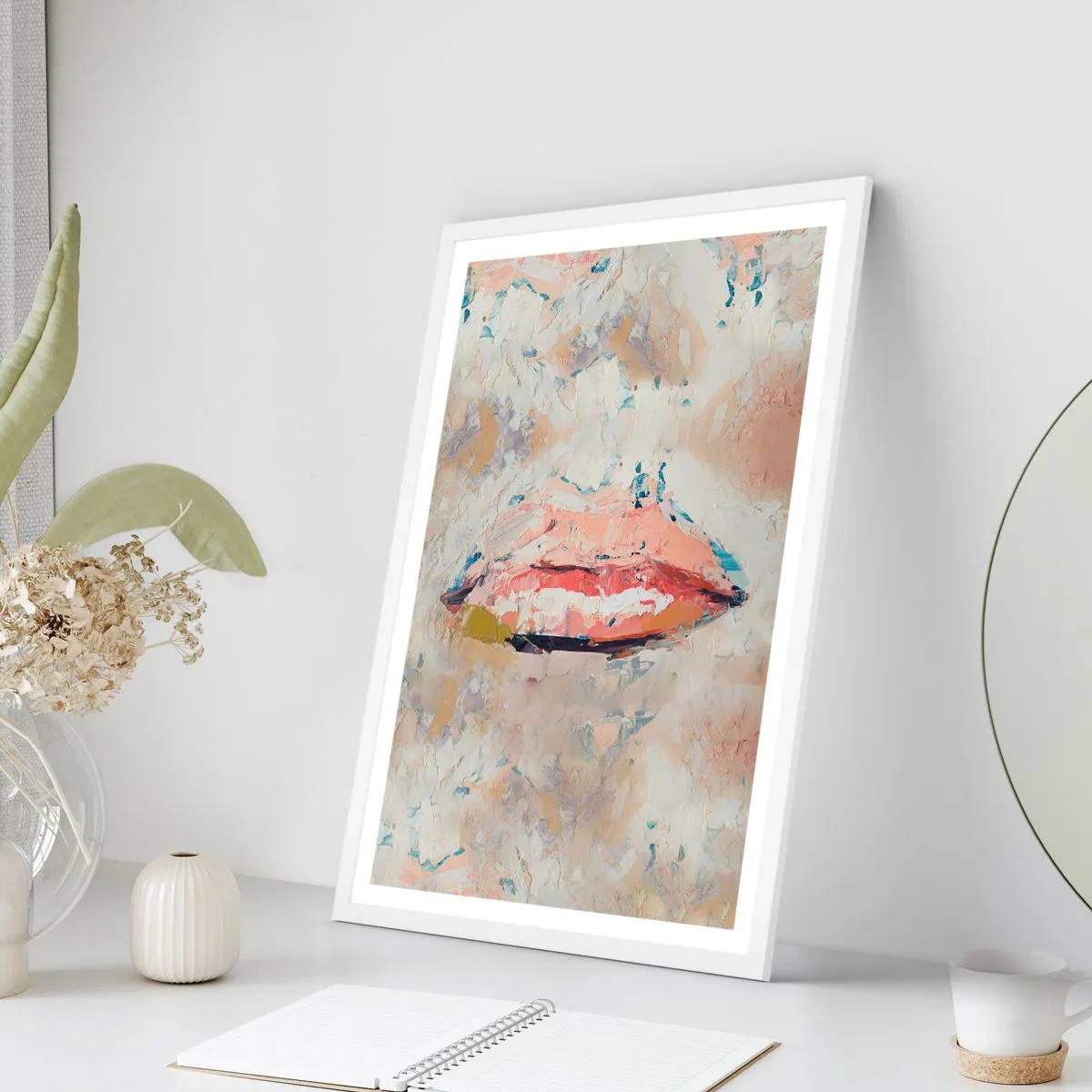 Affisch i vit ram - Väcker sinnen - 50x70 cm