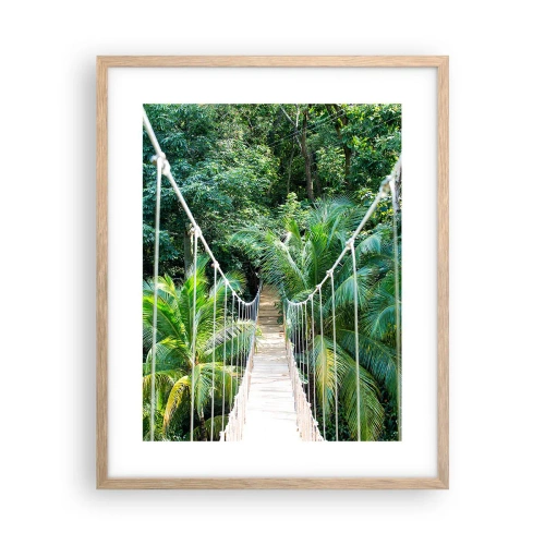 Affisch i ram av ljusek - Welcome to the jungle! - 40x50 cm
