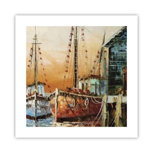 Affisch - Lugn hemresa - 40x40 cm