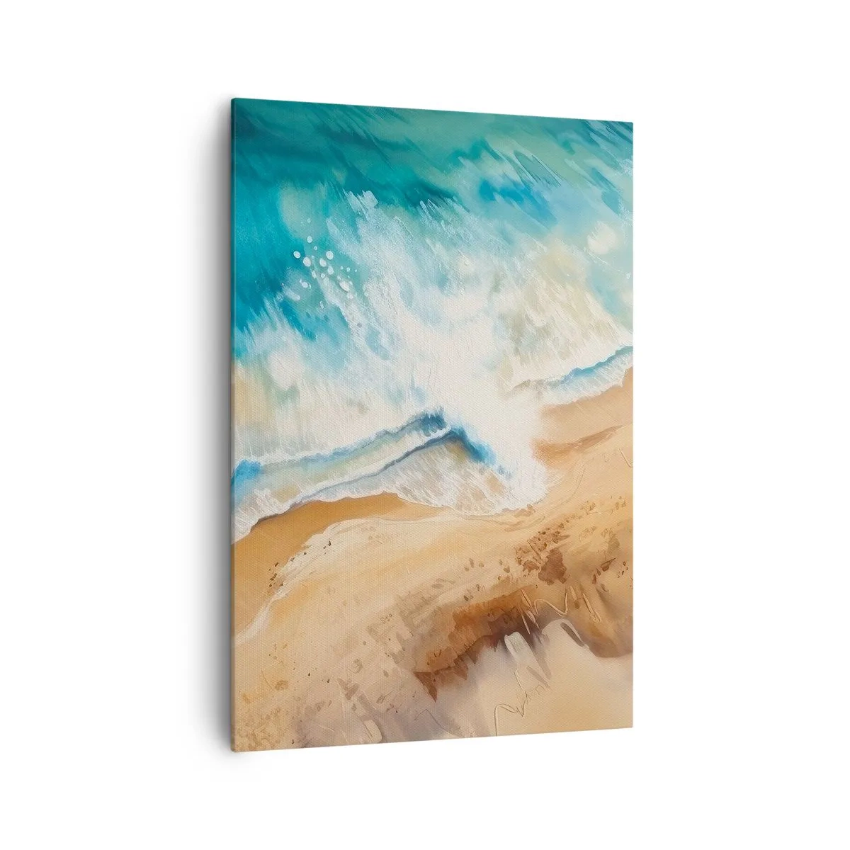 Canvastavla - Bild på duk - Den återkommande vågen - 70x100 cm