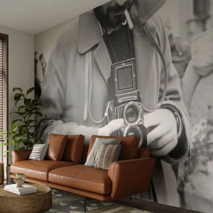Fototapet på mått Premium Canvas - I retrostil - Kamera, Årgång, Kamera