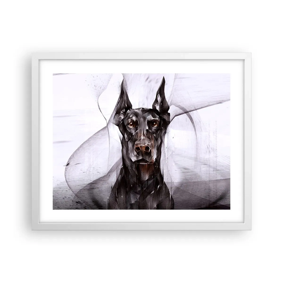 Affisch i vit ram - Rasren - 50x40 cm