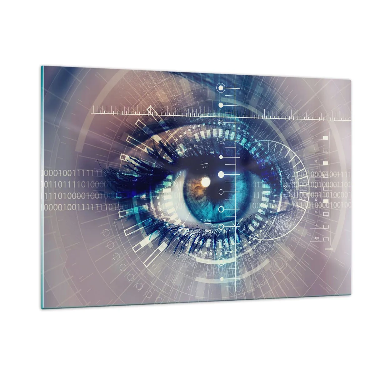 Glastavla - Bild på glas - Du tror att du känner mig - 120x80 cm