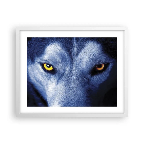 Affisch i vit ram - Hypnotiserade titt - 50x40 cm