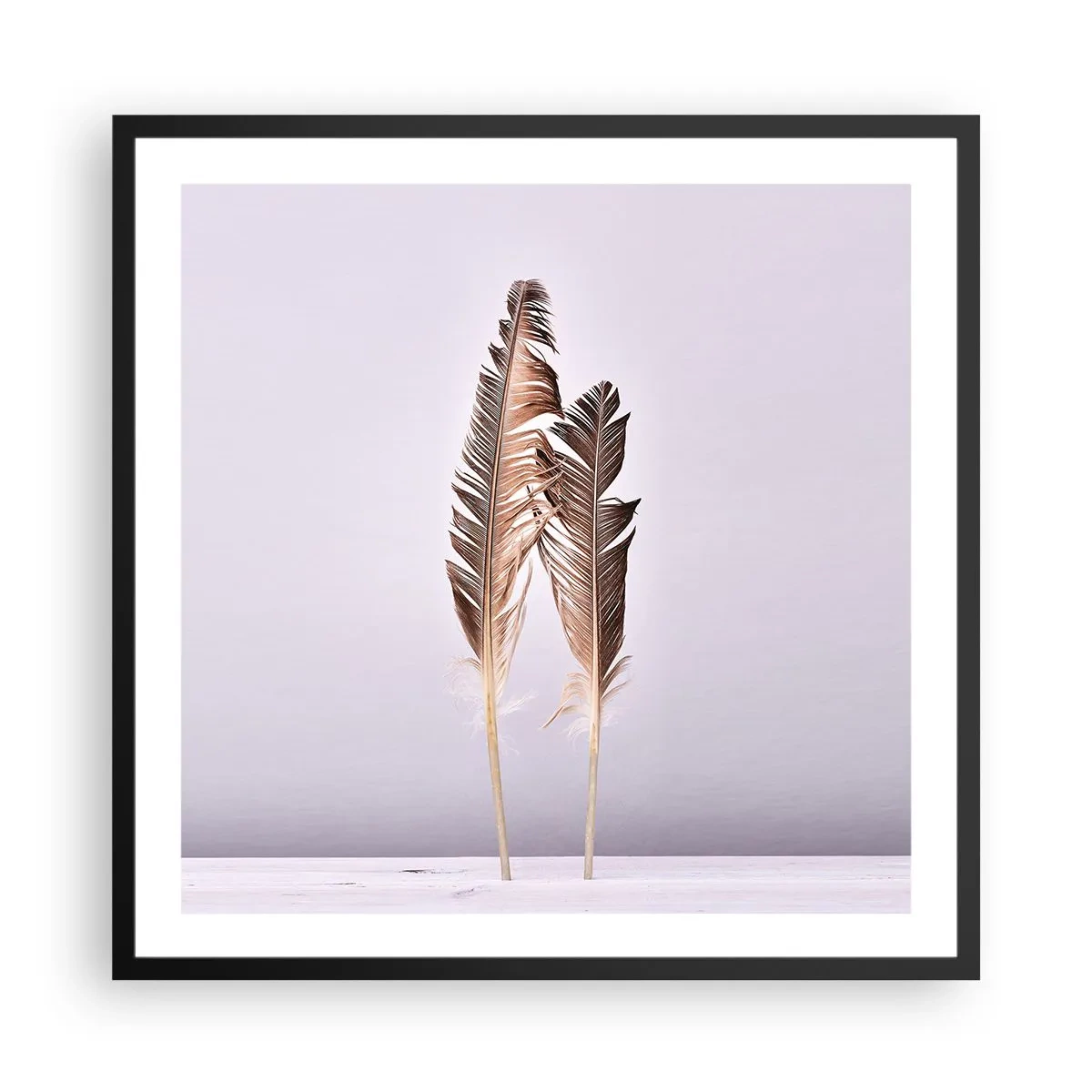 Affisch i svart ram - Mot intet - 60x60 cm