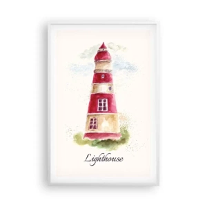 Affisch i vit ram - Det är alltid något väder - 61x91 cm