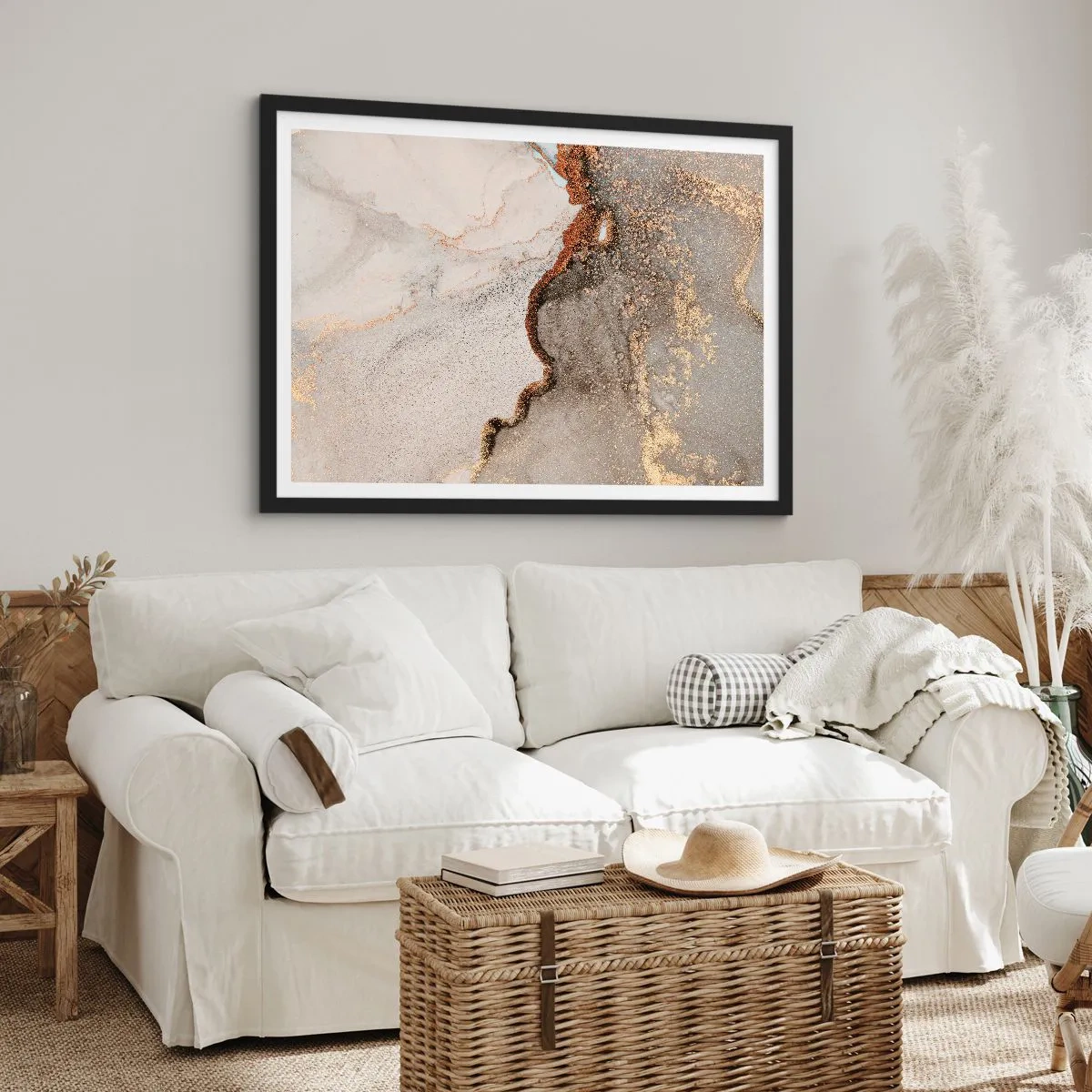 Affisch i svart ram - På färgernas gräns - 91x61 cm