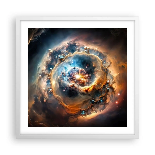 Affisch i vit ram - Början - 50x50 cm