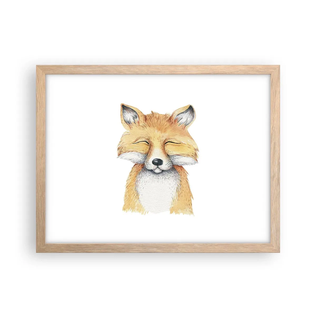 Affisch i ram av ljusek - Rävens humör - 40x30 cm
