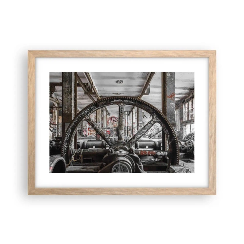 Affisch i ram av ljusek - Fabrikens hemliga liv - 40x30 cm