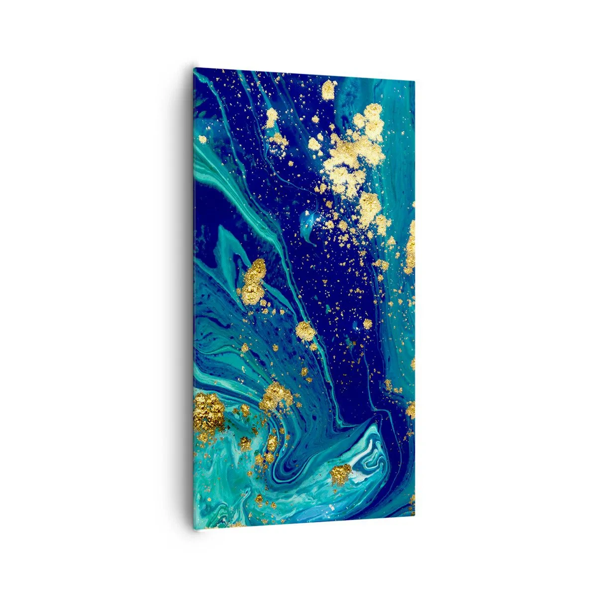 Canvastavla - Bild på duk - Solflingor  - 65x120 cm