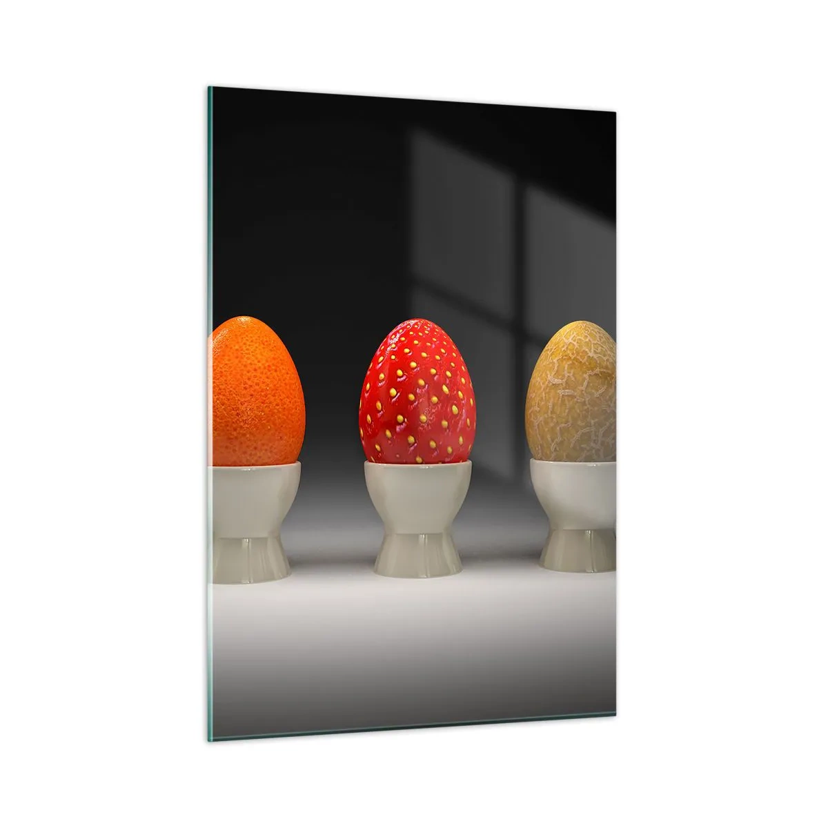 Glastavla - Bild på glas - Fruktfrukost - 50x70 cm