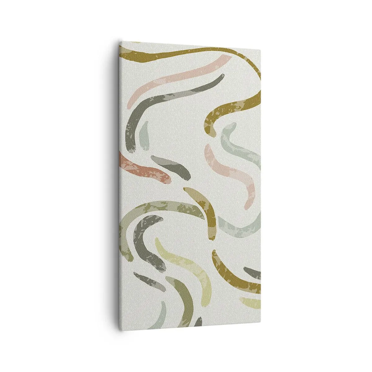 Canvastavla - Bild på duk - Abstraktionens glada dans - 55x100 cm