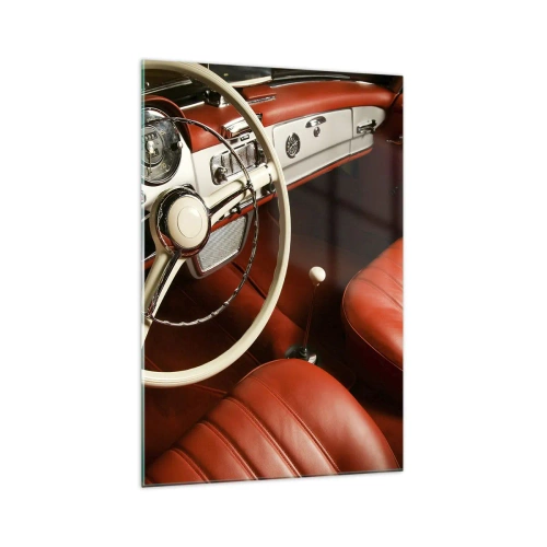 Glastavla - Bild på glas - Lyx i vintage stil - 70x100 cm