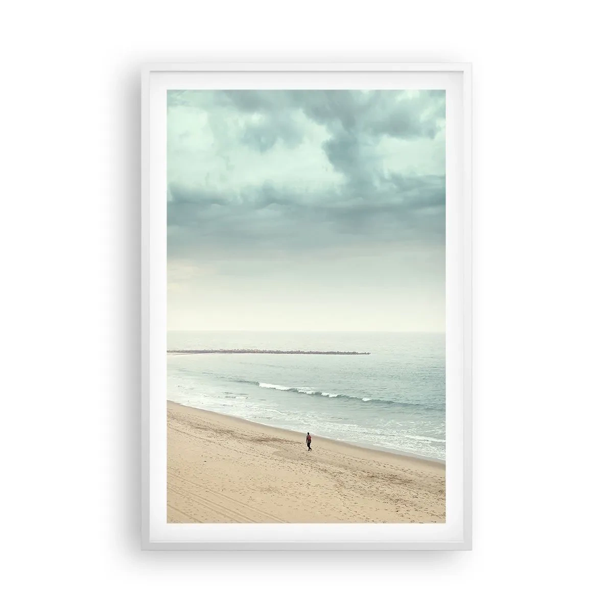 Affisch i vit ram - På jakt efter frid - 61x91 cm