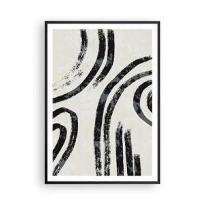 Affisch i svart ram - Halvstoppad - 70x100 cm