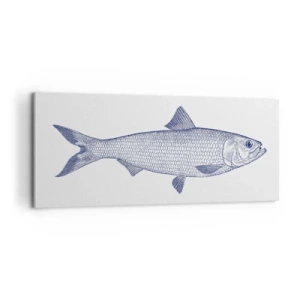 Canvastavla - Bild på duk - Hälsningar från de nordliga haven - 100x40 cm