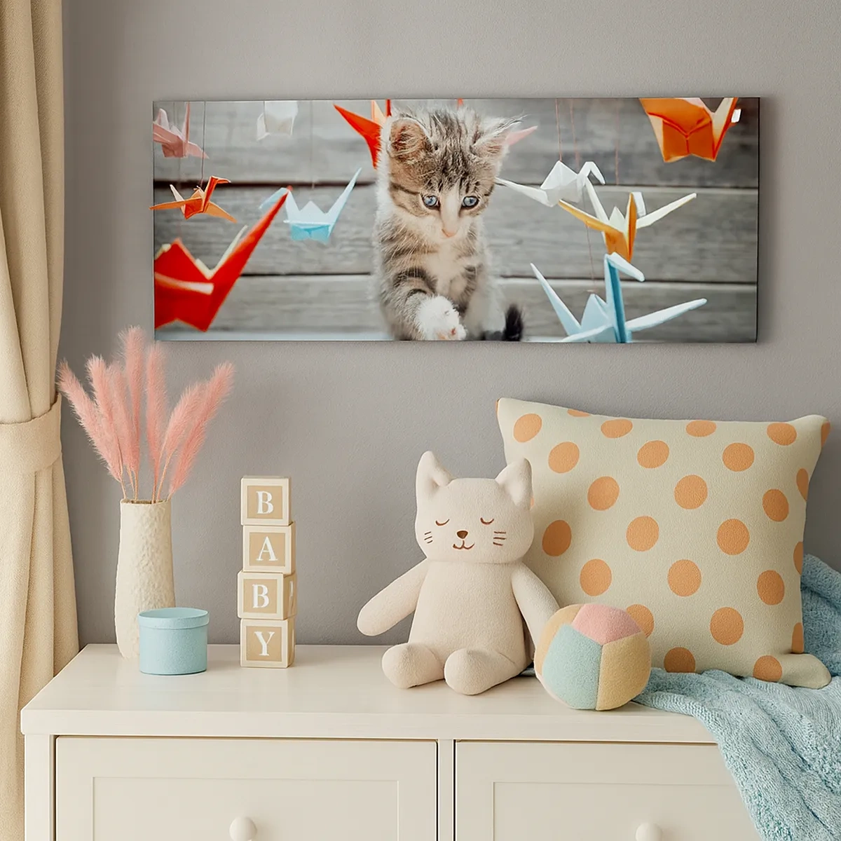 Canvastavla - Bild på duk - Första lektionen - 30x30 cm