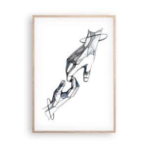 Affisch i ram av ljusek - God gest - 70x100 cm