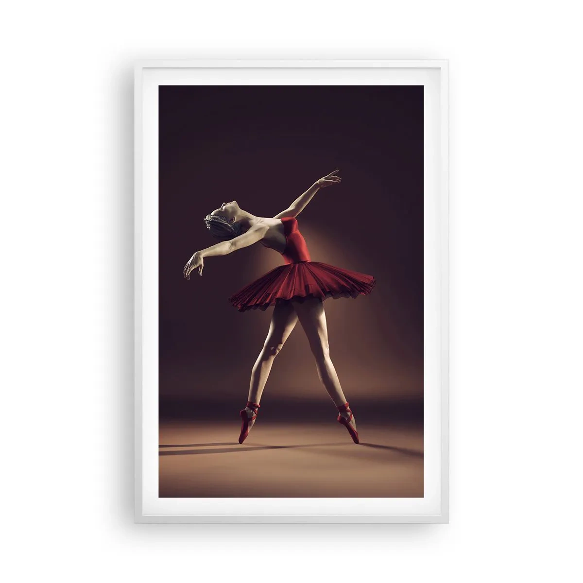 Affisch i vit ram - Prima ballerina - 61x91 cm