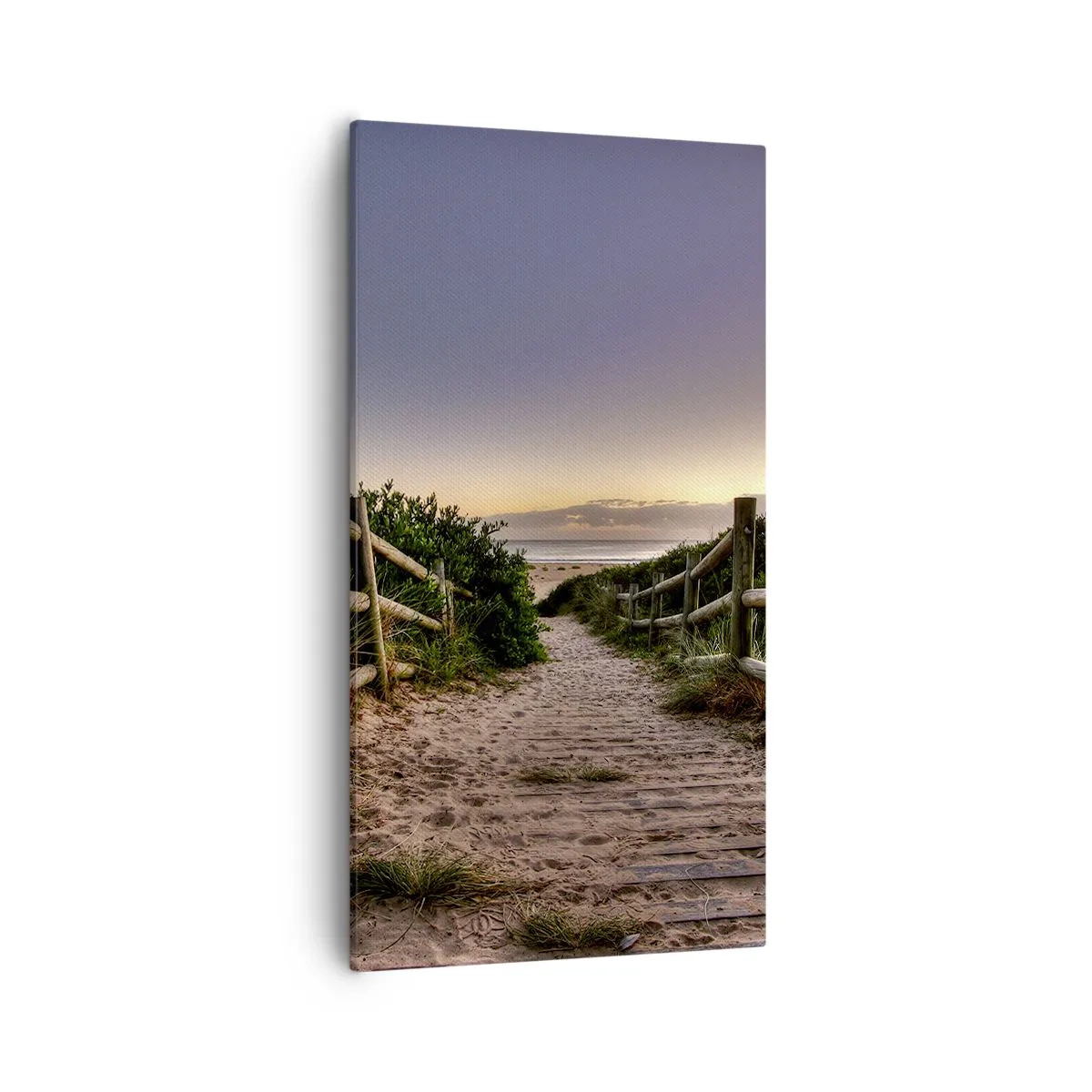 Canvastavla - Bild på duk - Målet är synligt - 55x100 cm