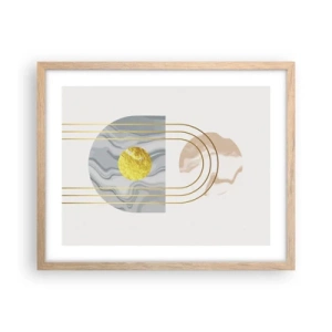 Affisch i ram av ljusek - Ljushet och sken - 50x40 cm