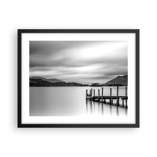 Affisch i svart ram - Mildhet och styrka - 50x40 cm