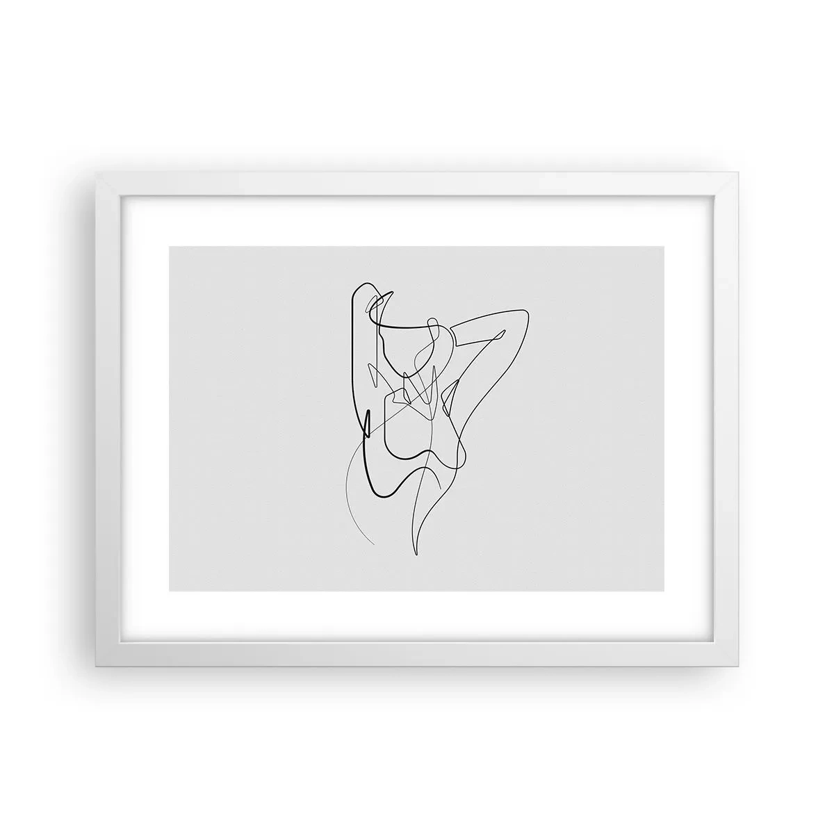 Affisch i vit ram - Hurdan du är... - 40x30 cm