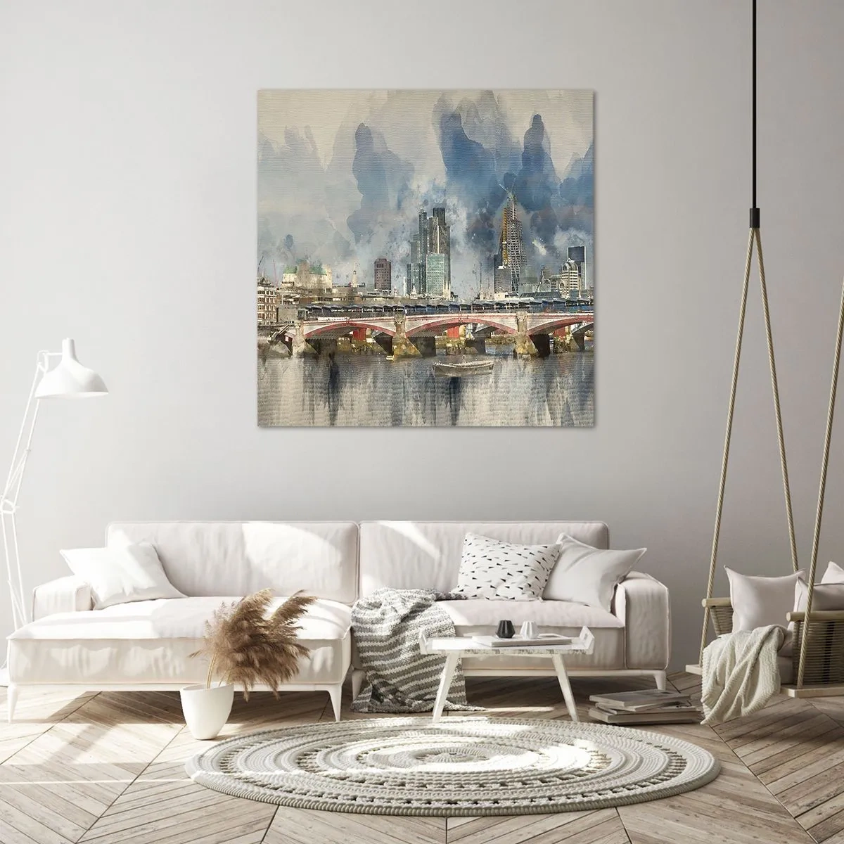 Canvastavla - Bild på duk - London i hela sin prakt - 30x30 cm