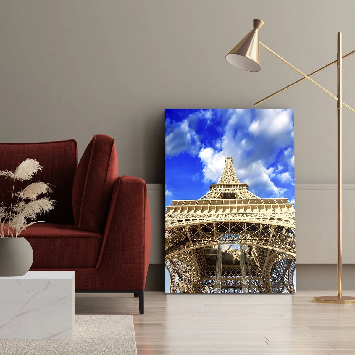 Canvastavla - Bild på duk - Nå himlen och molnen - 50x70 cm