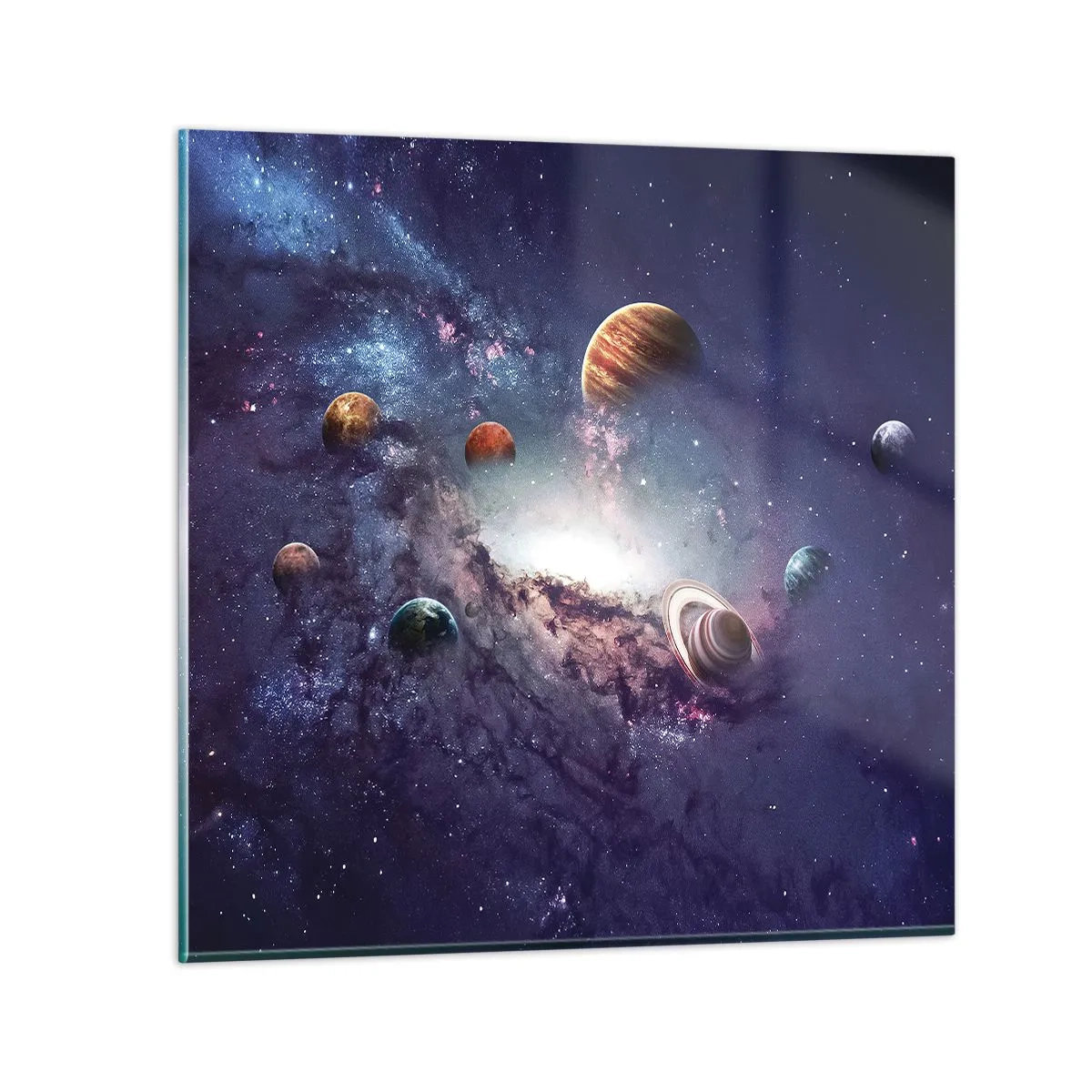 Glastavla - Bild på glas - Sol- och danssystem - 40x40 cm